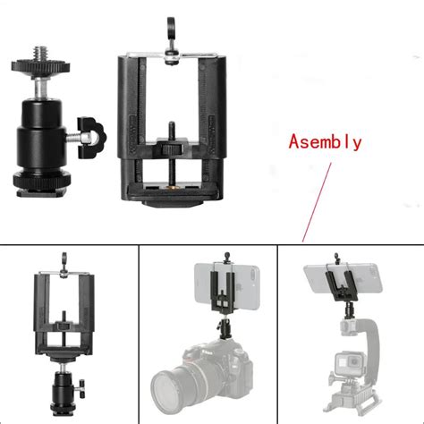 DSLR Camera Hot Shoe Mount Smartphone Monitor Mount Smartphone Clamp Super Wide In Photo Studio