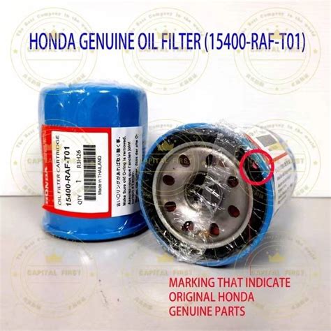 100 ORIGINAL HONDA GENUINE OIL FILTER 15400 RAF T01 HONDA ACCORD BR V