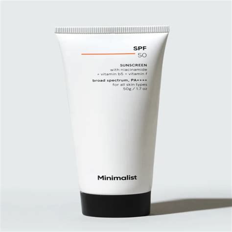 minimalist sunscreen broad spectrum spf  pa  skin types