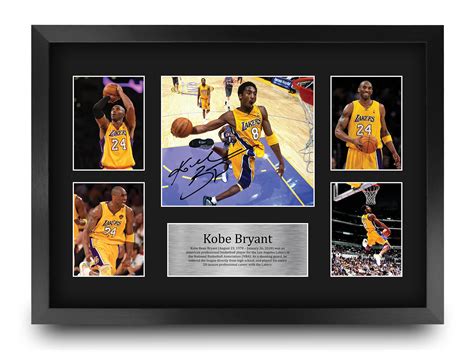 Buy Hwc Trading A Fr Kobe Bryant Gift Signed Large Framed A Printed