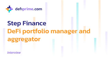 step finance defi portfolio manager  aggregator