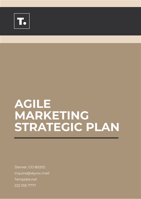Free Agile Marketing Outline Strategic Plan Template to Edit Online