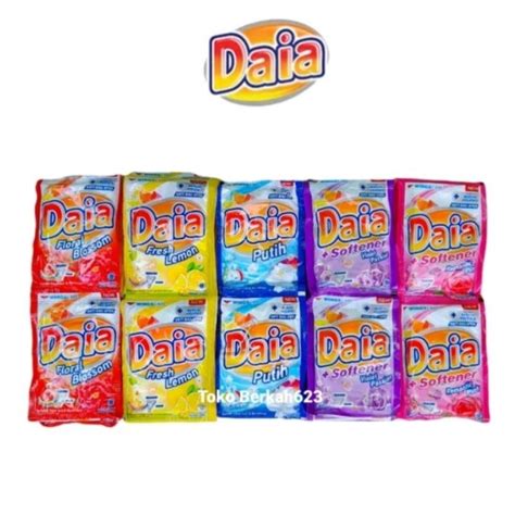 Jual Daia Detergent Bubuk Gr Renceng Isi Sachet Shopee