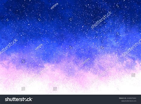 Beautiful Watercolor Starry Sky Background Illustration Stock Illustration 2142675041 | Shutterstock