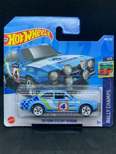Hot Wheels 70 Ford Escort RS1600 Blue Carshoping
