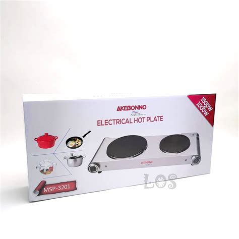 Jual Kompor Listrik Akebonno Inox Hot Plate Double Plate Shopee Indonesia