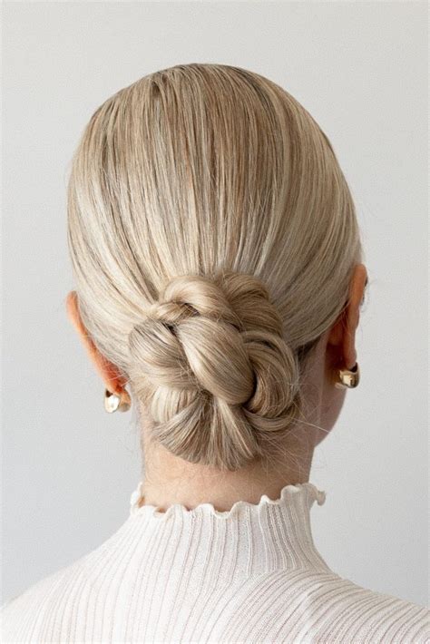 Sleek Low Bun Hairstyle Perfect Weddings Bridal Prom Alex Gaboury