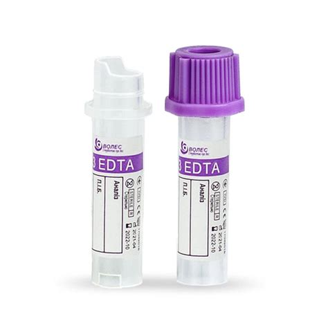 Пробирка для забора капиллярной крови "ВОЛЕС" 0,5мл с К3 ЭДТА ...