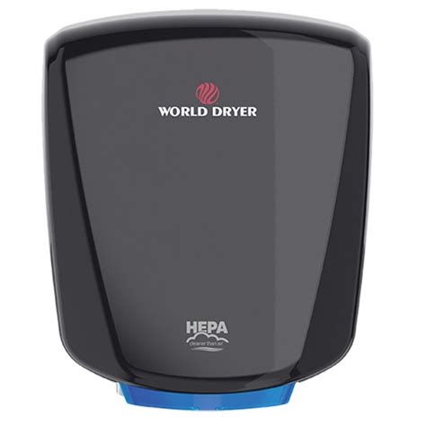 World Dryer Q A Verdedri Hand Dryer Black V Equiparts