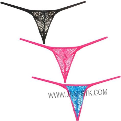 Sexy Pouch String Micro Thong Men Tanga See Through Lace Bikini T Back Underwear