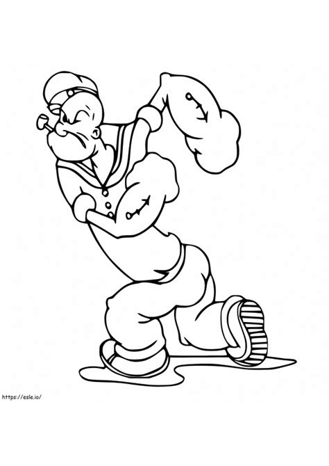 Popeye Genial Gambar Mewarnai