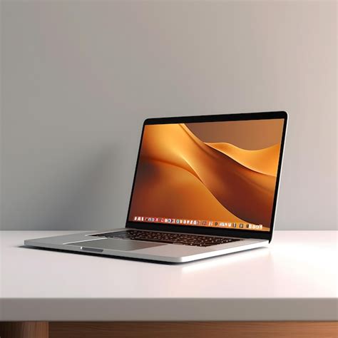 Premium Ai Image Laptop On A Light Background