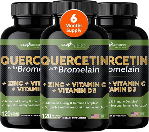 Quercetin With Vitamin C And Zinc Quercetin 500mg