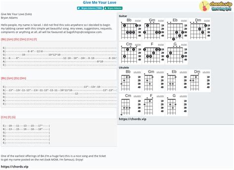 Chord: Give Me Your Love - tab, song lyric, sheet, guitar, ukulele ...