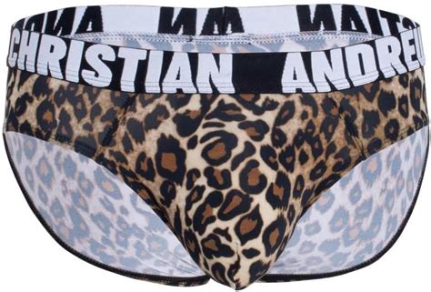 Amazon Andrew Christian Leopard Brief W ALMOST NAKED Leopard Print Small Clothing
