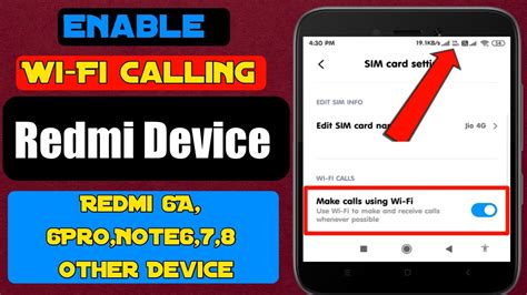 Redmi Wifi Calling|Enable Wifi Calling In Redmi Note5Pro,6A,6Pro,Note6 ...
