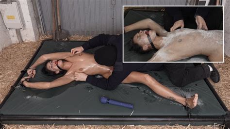 C Naked Powdered Oiled Brushed And Tickled HD Fetish Garage Clips4sale