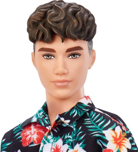 Barbie Ken Fashionistas Doll #184, Brunette Style with Hawaiian Shirt