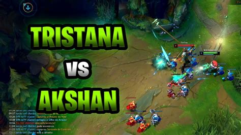 TRISTANA ADC GAMEPLAY RANQUEADA TRISTANA VS AKSHAN YouTube