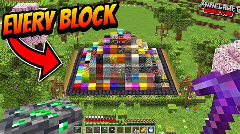 I Collected EVERY BlOCK In Minecraft Hardcore YouTube