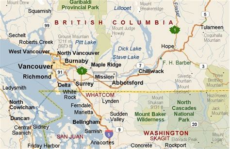 mission british columbia area map
