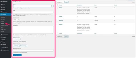 How To Configure Recipe Categories Widget Wp Delicious