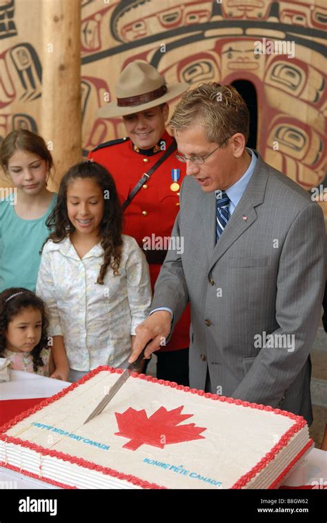 A Crowd Gathers Around As Canada S Birthday Cake Is Cut At The Museum