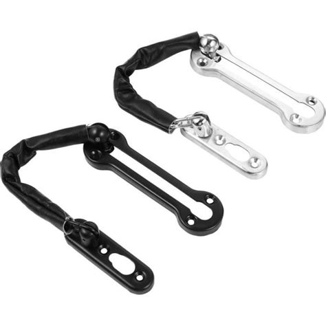 2 Pièces Serrure De Porte Anti Sangsue Serrure À Chaîne De Porte Chaîne