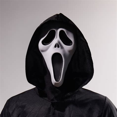 Ghost Face Halloween Costume White Horror Cosplay Scary Demon Props ...