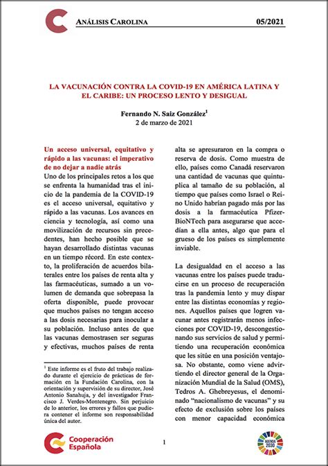 La Vacunaci N Contra La Covid En Am Rica Latina Y El Caribe Un Proceso Lento Y Desigual