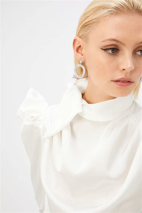 Coast Satin Pussy Bow Blouse Coastpnc Coast Womens Occasionwear Clothing