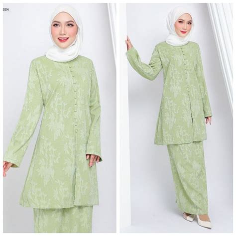 Kebaya Kurung Moden Gia Gia Kebarung Ironless Moden Baju Kurung