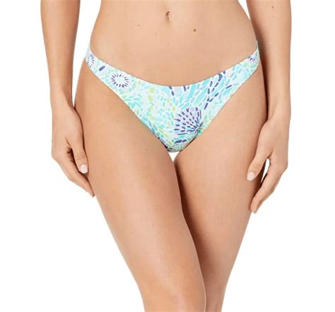 Lilly Pulitzer Pico Bikini Bottom Blue Ibiza Open Wat Gem