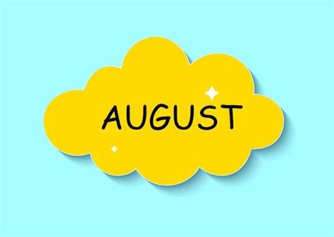 What symbolizes August?