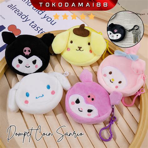 Jual Dompet Koin Sanrio Gantungan Kunci Dompet Koin Sanrio Tas Mini