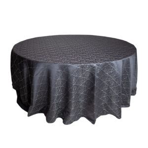 Charcoal Diamond Round Table Cloth For Hire Ueg Event Rentals