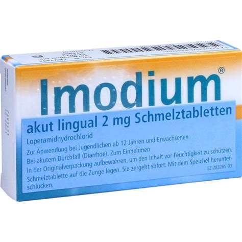 Imodium Akut Lingual Schmelztabletten St Bei Onfy De Kaufen