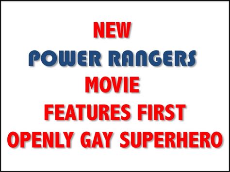 New Power Rangers Movie Features First Openly Gay Superhero Relevant