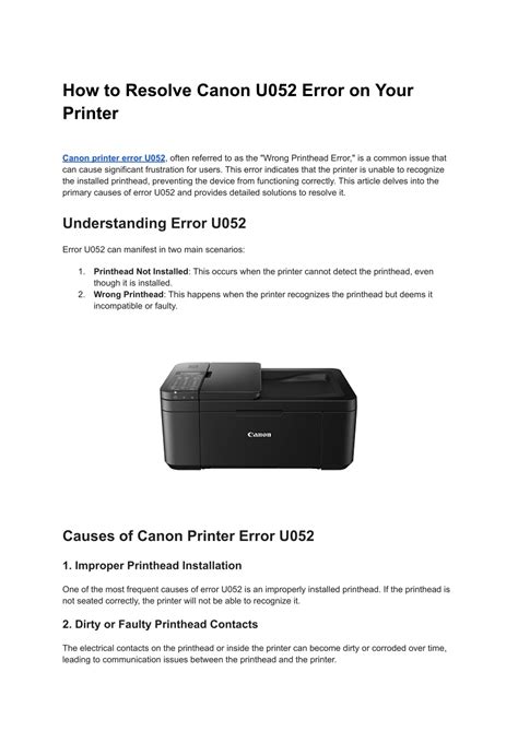 Ppt How To Resolve Canon U Error On Your Printer Powerpoint