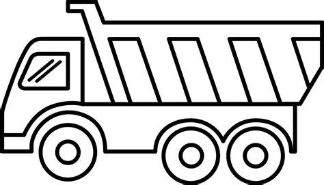 Easy Dump Truck Coloring Page Download Print Or Color Online For Free