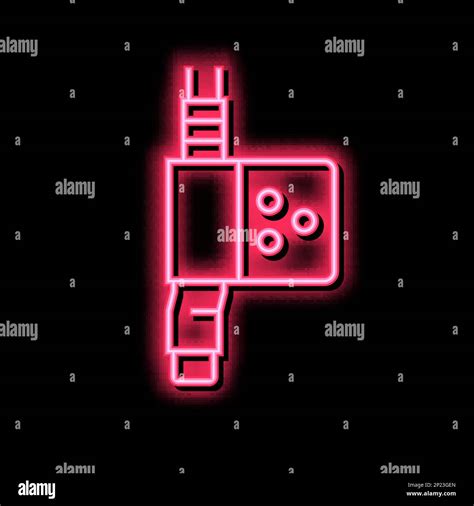 Fractional Laser Neon Glow Icon Illustration Stock Vector Image Art