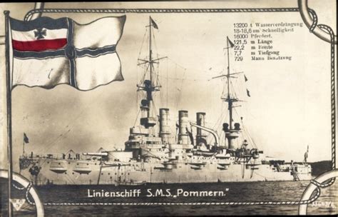 Passepartout Postcard Deutsches Kriegsschiff Sms Akpool Co Uk