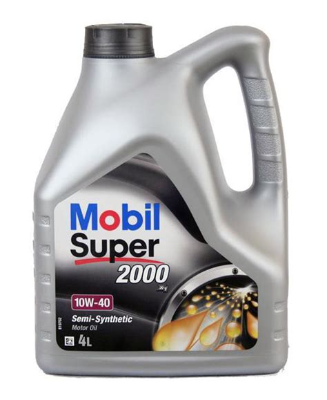 Моторное масло MOBIL Super 2000 10W40 полусинтетическое 4 л купить с ...