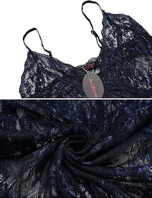 Avidlove Women S Sexy Lace Lingerie Nightdress Sheer Chemise Black At Amazon Womens Clothing Store