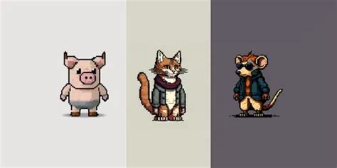 Retro And Pixel Art Animals DALL·E Prompt | PromptBase