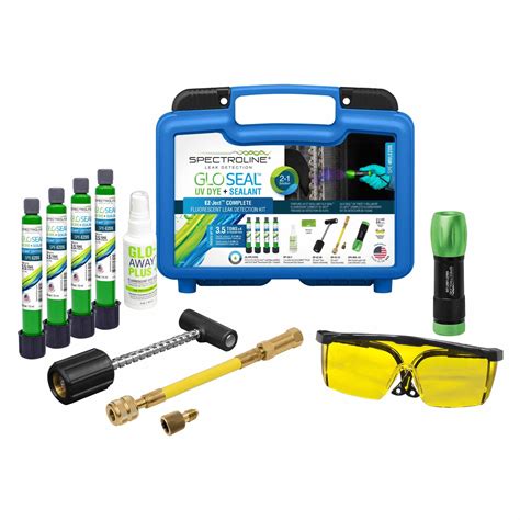 Glo Seal UV Dye + Sealant EZ-Ject Fluorescent Leak Detection Kit