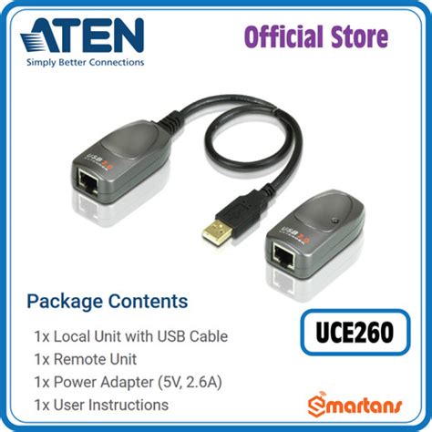 Promo Aten UCE260 - USB 2.0 Cat 5 Extender (up to 60m) Cicil 0% 3x ...