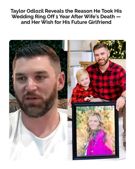 Taylor Odlozil Reveals Reason He Took Wedding Ring Off 1 Year After