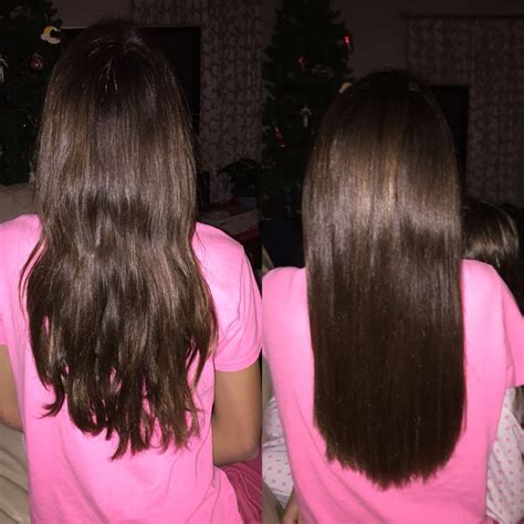 Before and after straightening hair🙆🏽 | Hair, Long hair styles, Hair styles