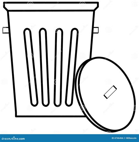 Garbage Can Coloring Page